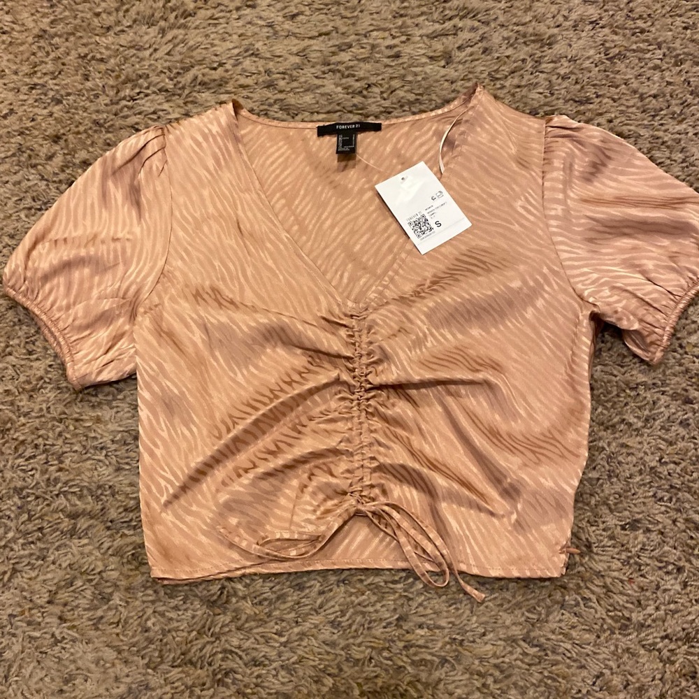 Women’s Rose Gold Cinched Top